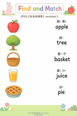 學習單 2：英文配對
