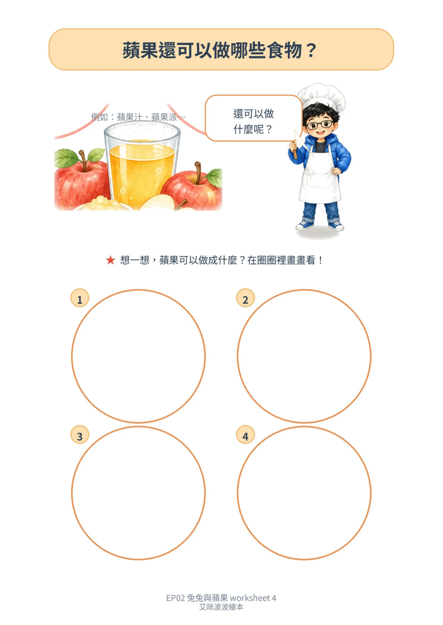 學習單 4｜蘋果可以做什麼？