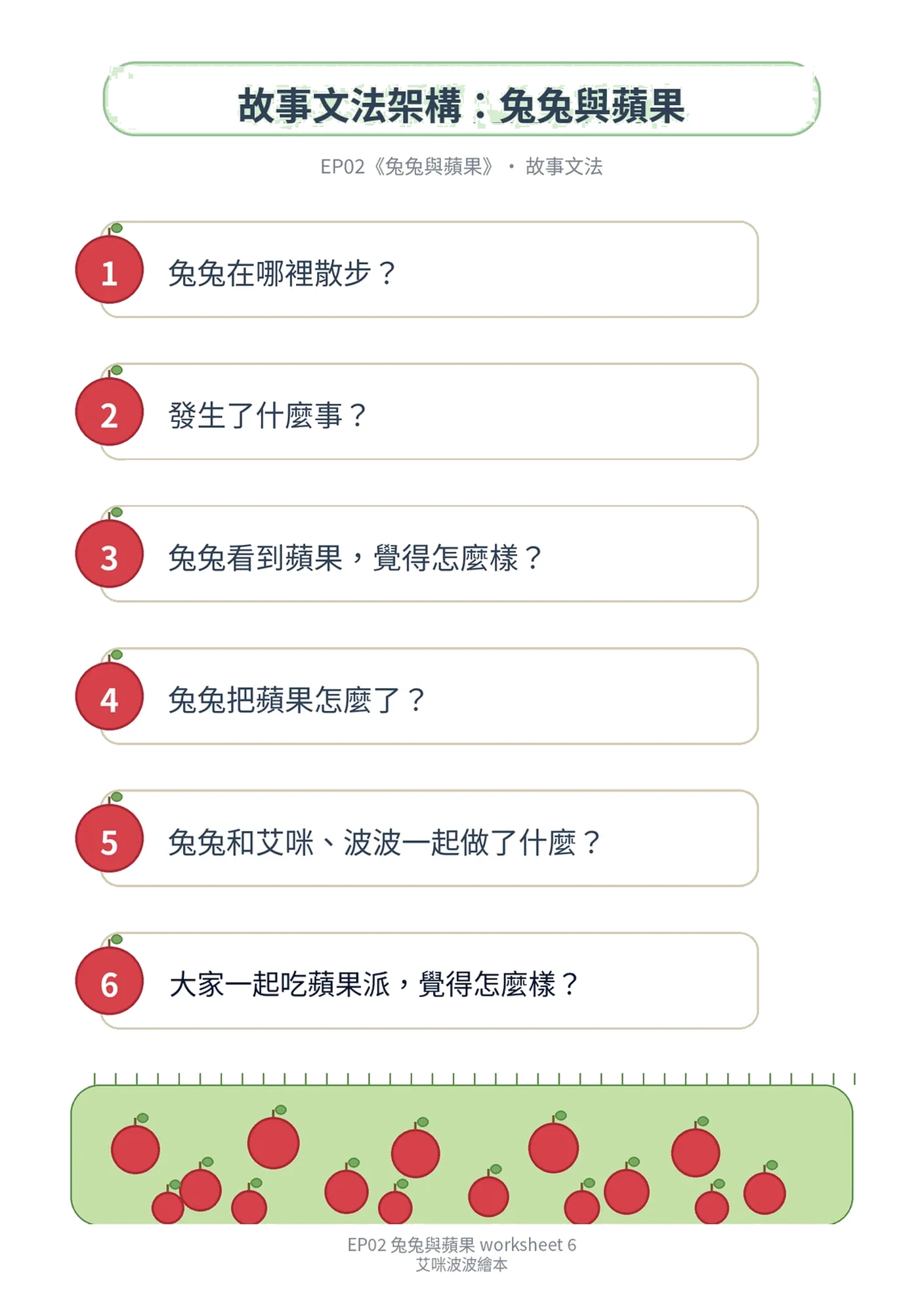 學習單 6｜故事文法架構