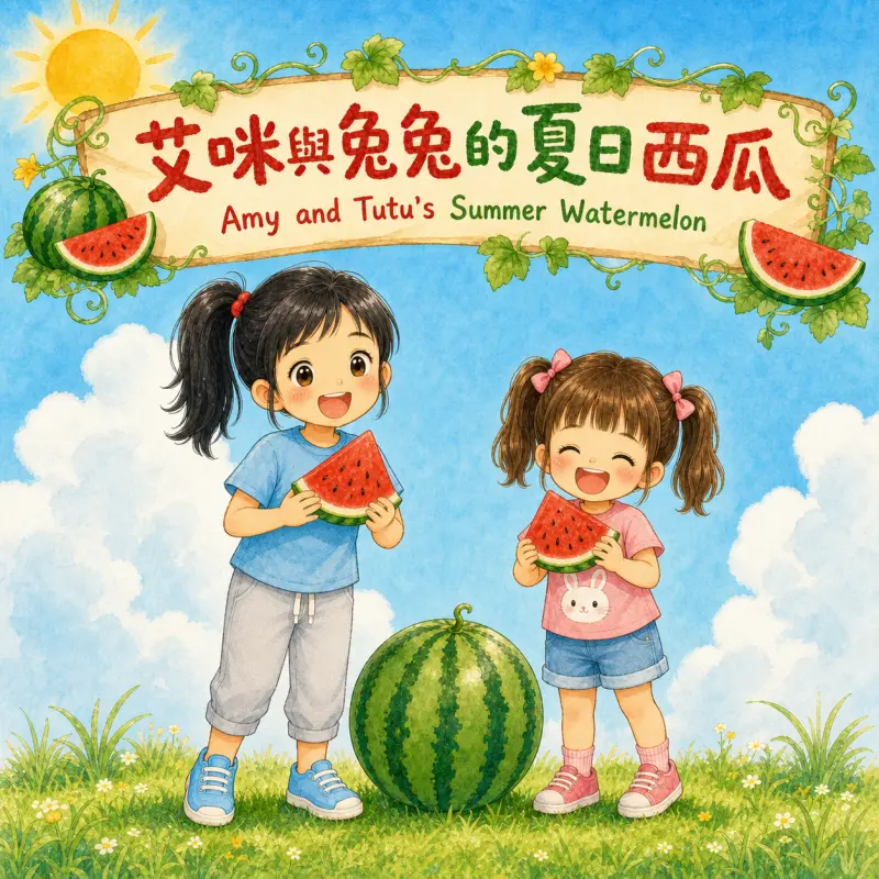 艾咪與兔兔的夏日西瓜