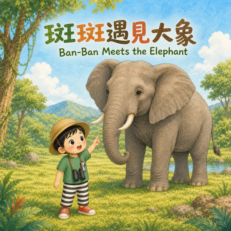 斑斑遇見大象