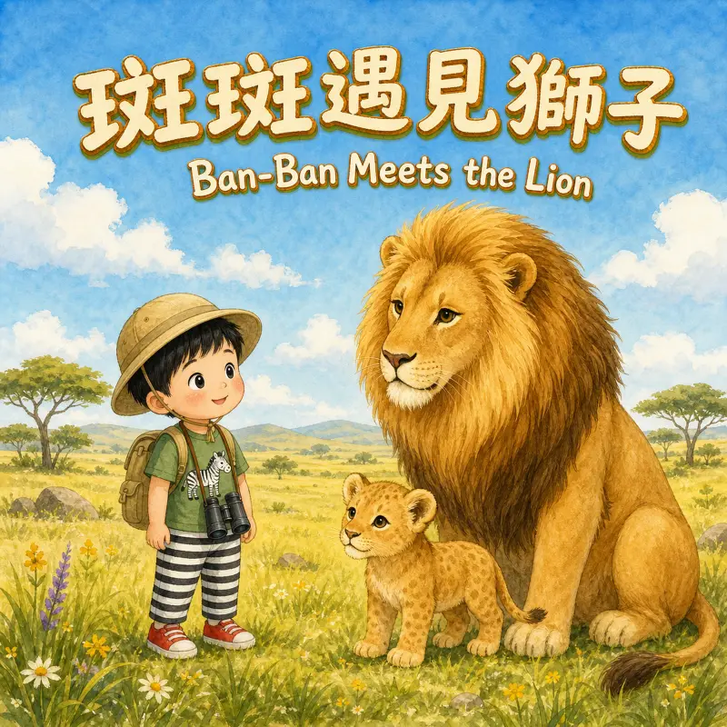 斑斑遇見獅子