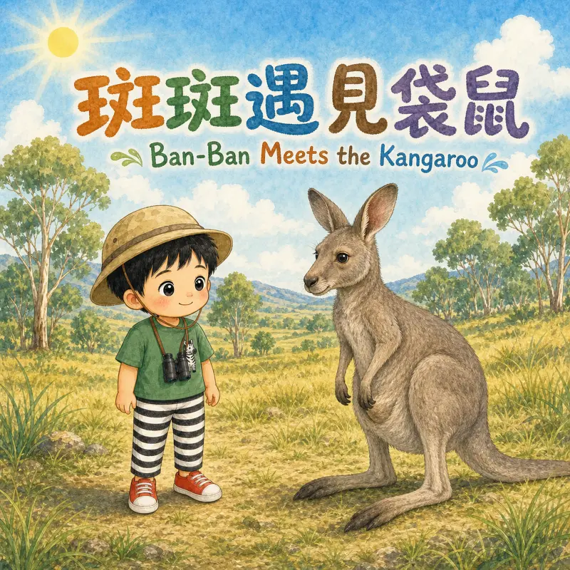 斑斑遇見袋鼠