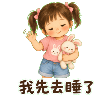 兔兔 — 我先去睡了