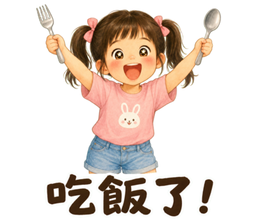 兔兔 — 吃飯了！